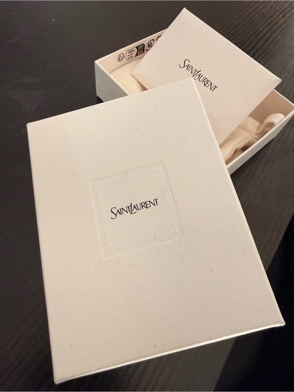 Saint Laurent Cream Box, Pouch & Envelope Set - Picture 3 of 3